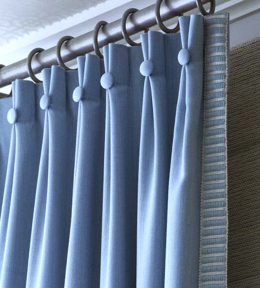 Double pinch pleat curtains and window drapes