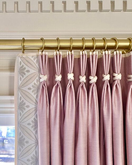 Triple pinch pleat curtains