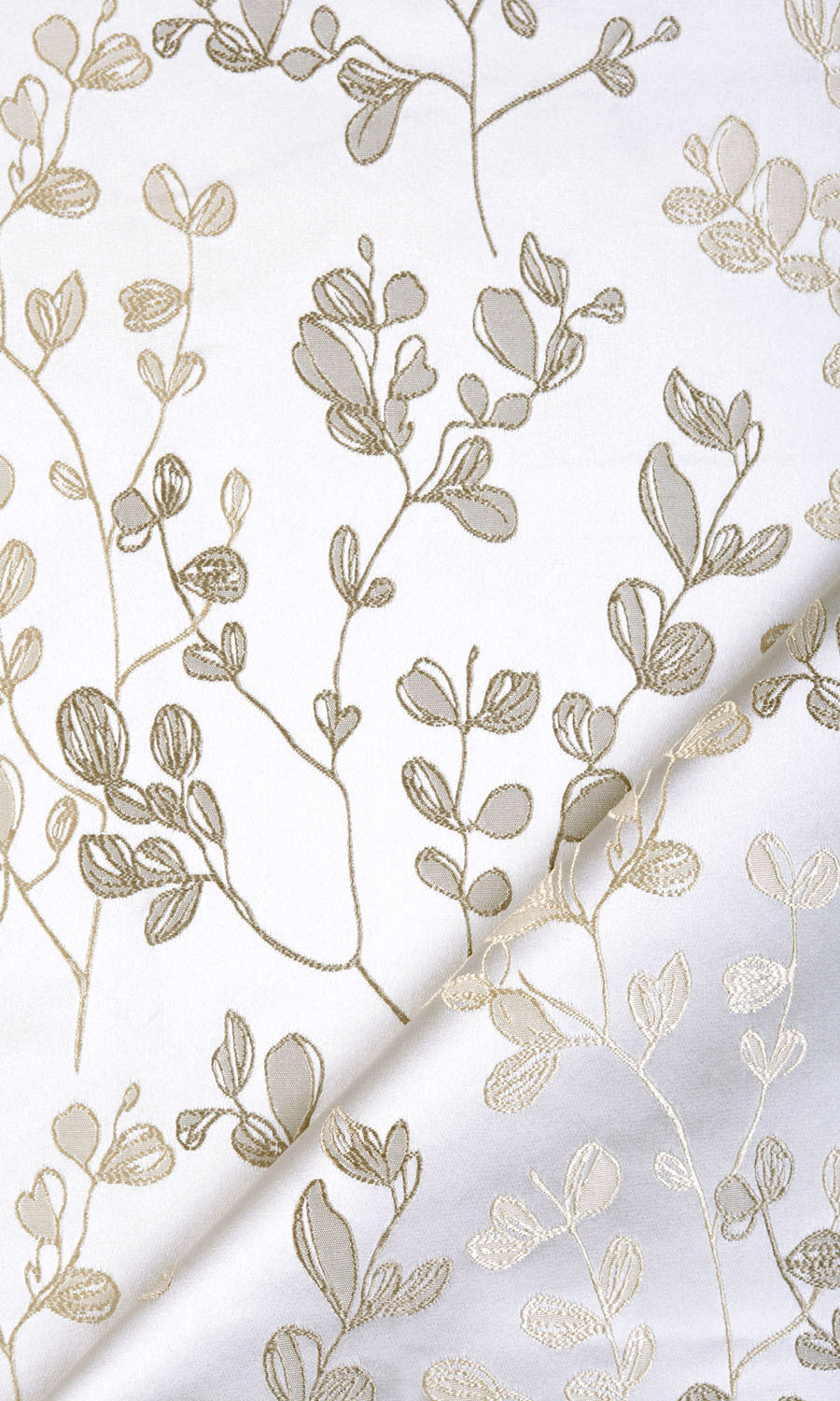 Floral Fabric Material By the Metre (Cream/ Beige)