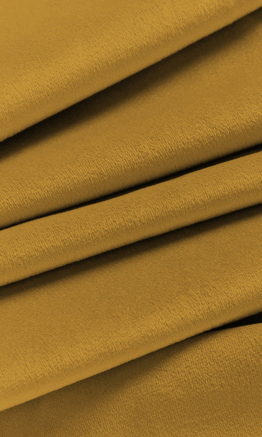 Deep Yellow / Mustard Velvet Curtains With Custom Size 