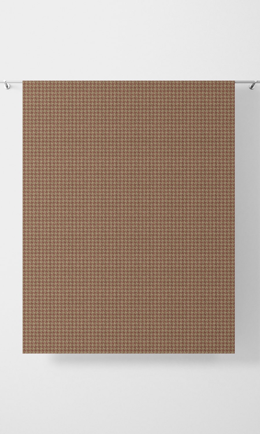 Houndstooth Free Fabric Material Sample (Coral Pink/ Beige/ Orange)