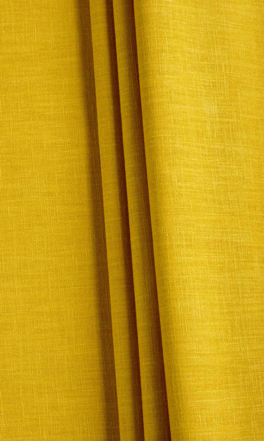 Poly-Cotton Blend Fabric Material By the Metre (Yellow)