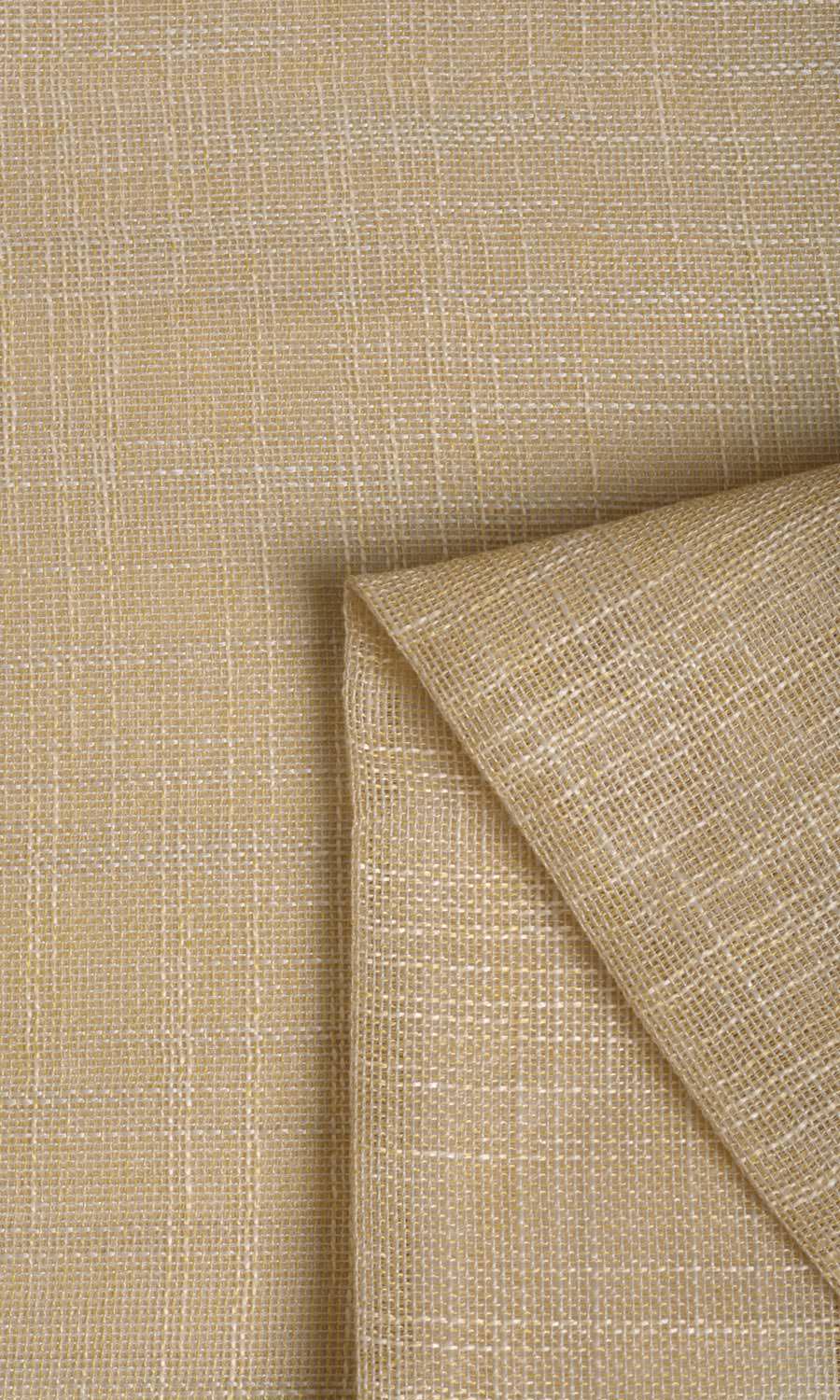 Textured Natural Sheer Fabric Material By the Metre (Beige)