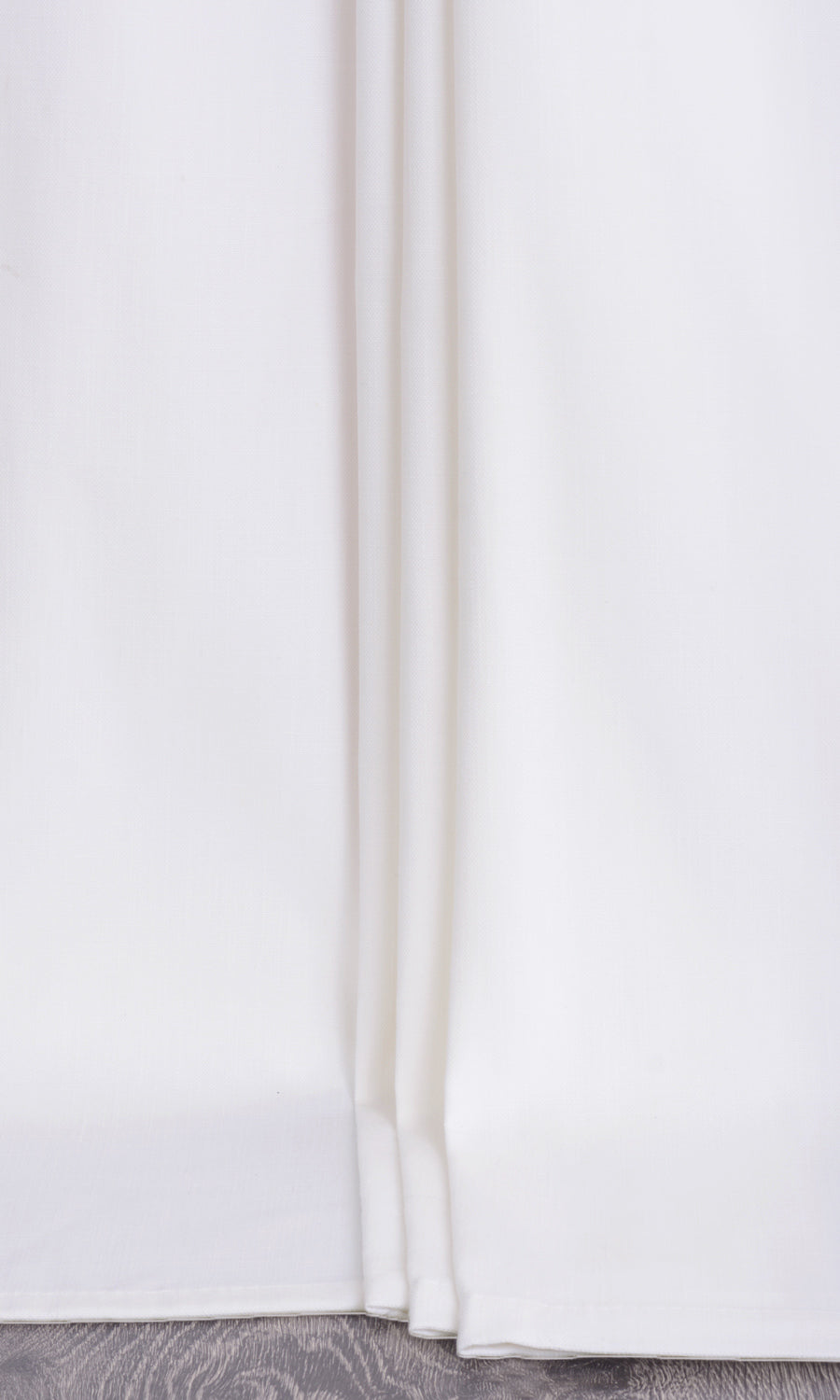 Solid Textured Home Textile Fabric Material By the Metre (White)