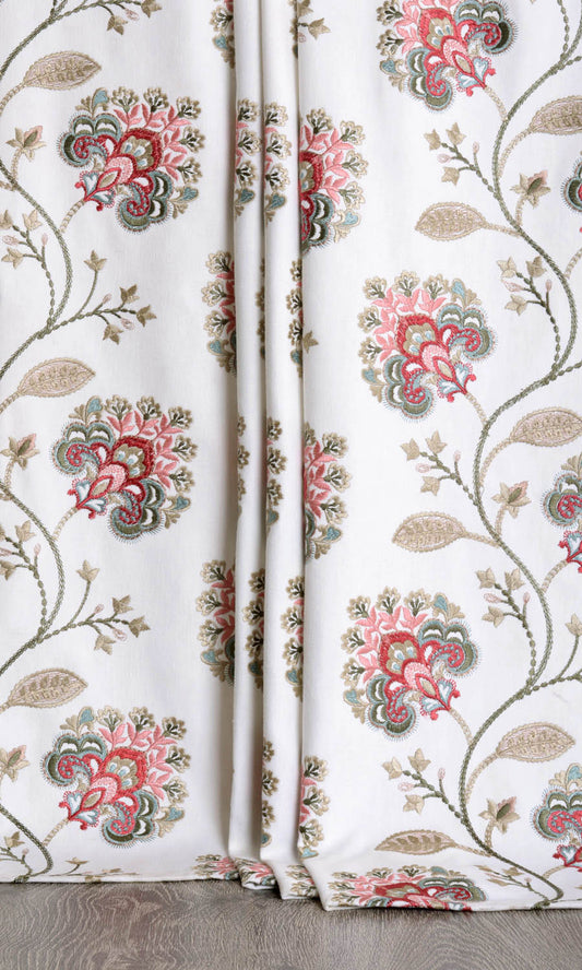 Floral Embroidery Curtains
