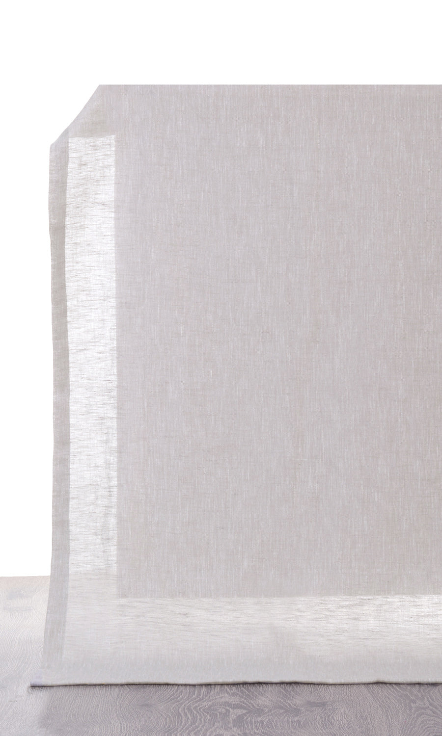 Linen Sheer Fabric Material By the Metre (Ash Gray/ Abalone Gray)