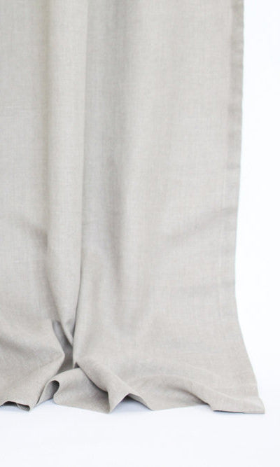 Pure Linen Curtains (Brown) Extra Long Short Wide