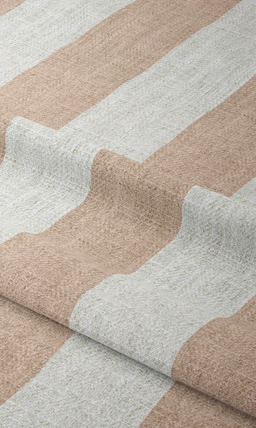 Modern Striped Window Treatments Fabric Sample (Blush Pink/ White)