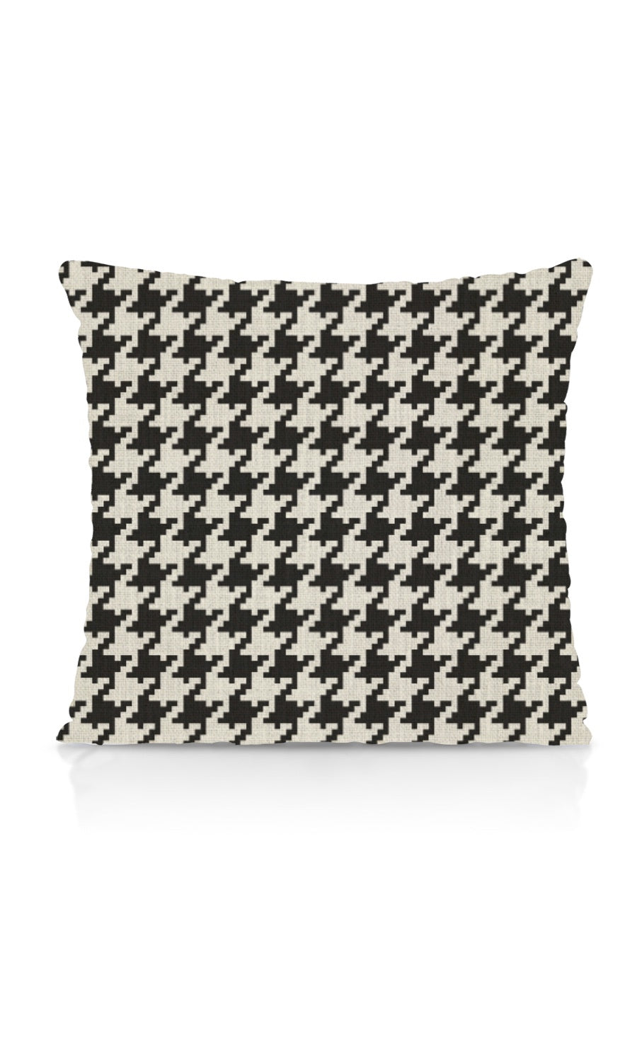 Geo-Print Home Textile Fabric Material Sample (Black/ Ivory)