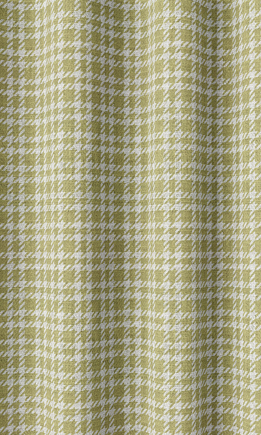 Checkered Drapes (Chartreuse Green/ White)