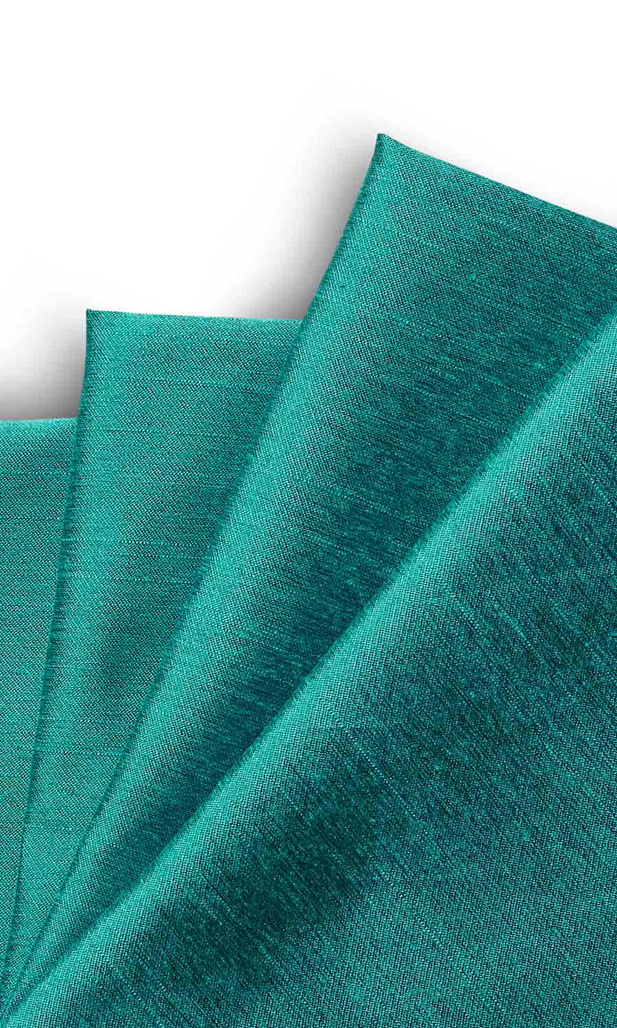 Faux Silk Pinch Pleat, Rod Pocket, Eyelet Curtains (Turquoise Blue)