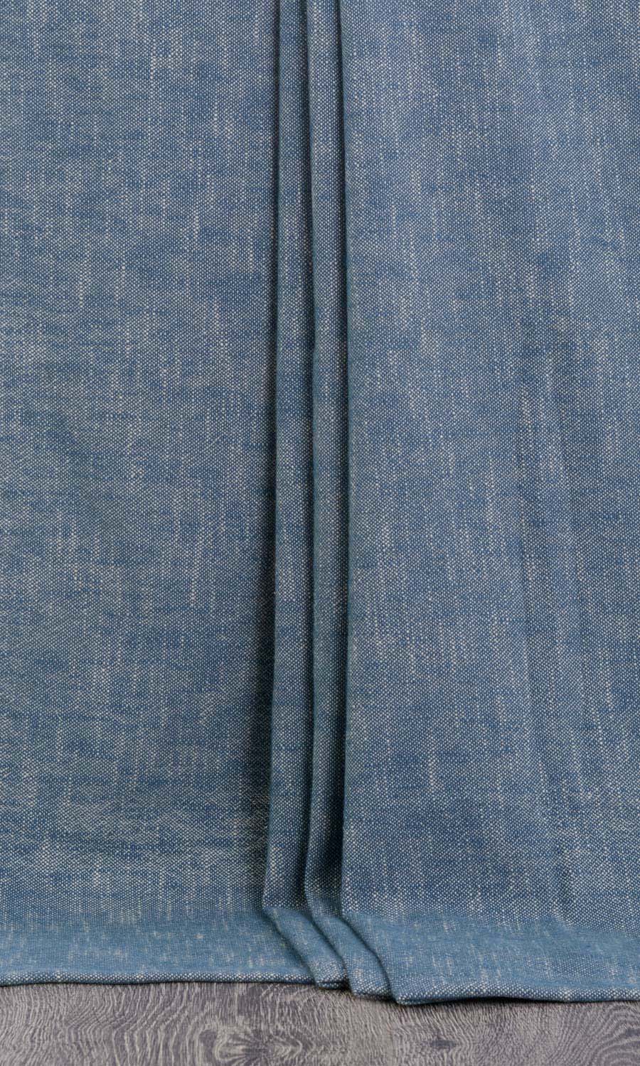 Plain Cotton Window Treatments Fabric By the Metre (Navy Blue)
