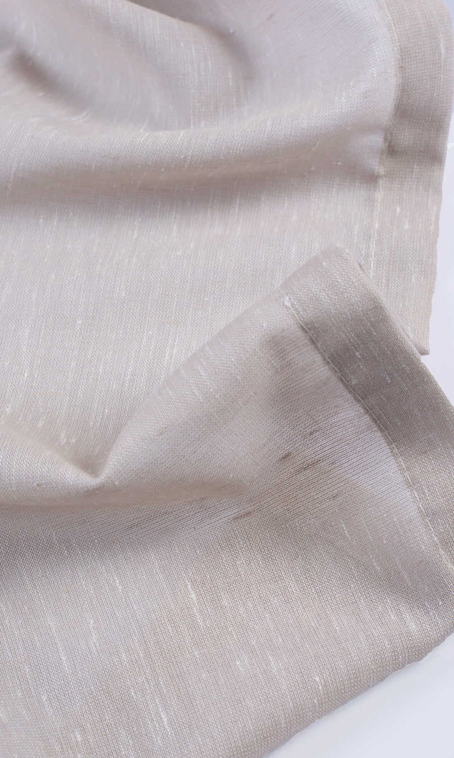 Plain Textured Sheer Free Fabric Material Sample (Pale Pink)
