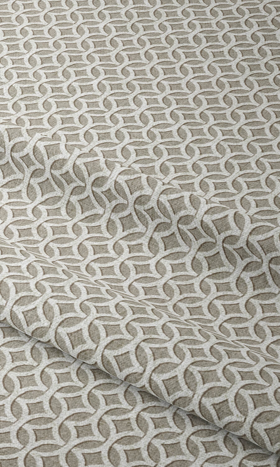 Geometric Print Home Décor Fabric Sample (Warm Grey)