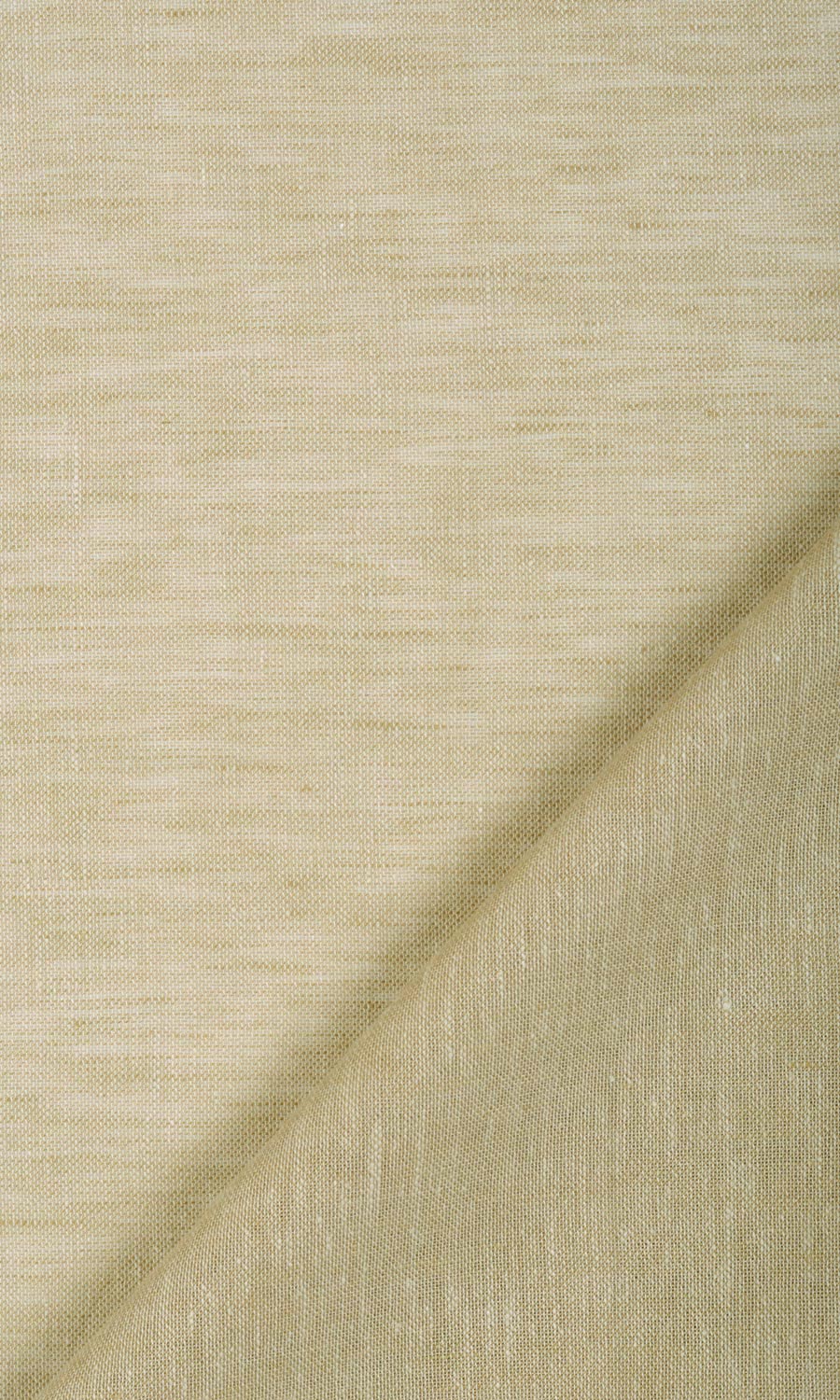 Linen Sheer Fabric By the Metre for Curtains & Drapes (Brown)
