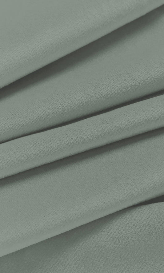 Velvet Curtains (Soft Green-Gray)