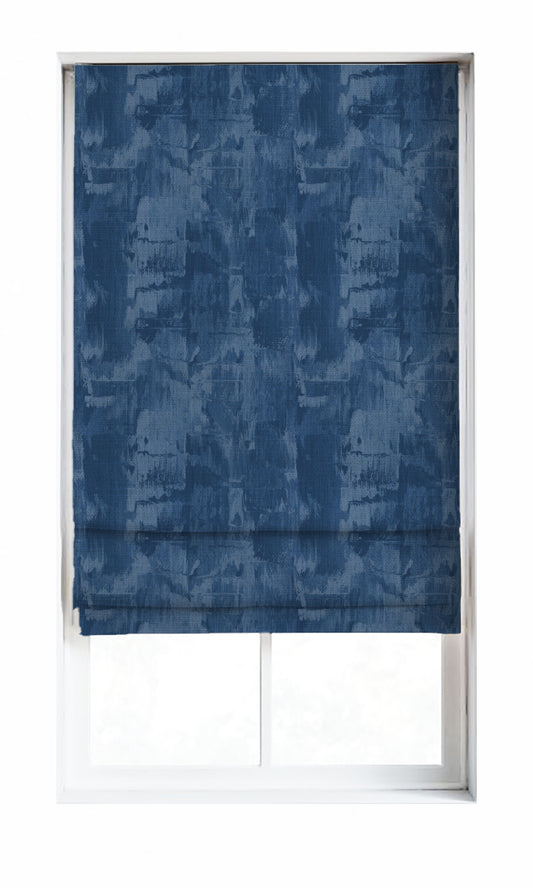 Modern Striped Drapes (Cobalt/ Denim Blue)