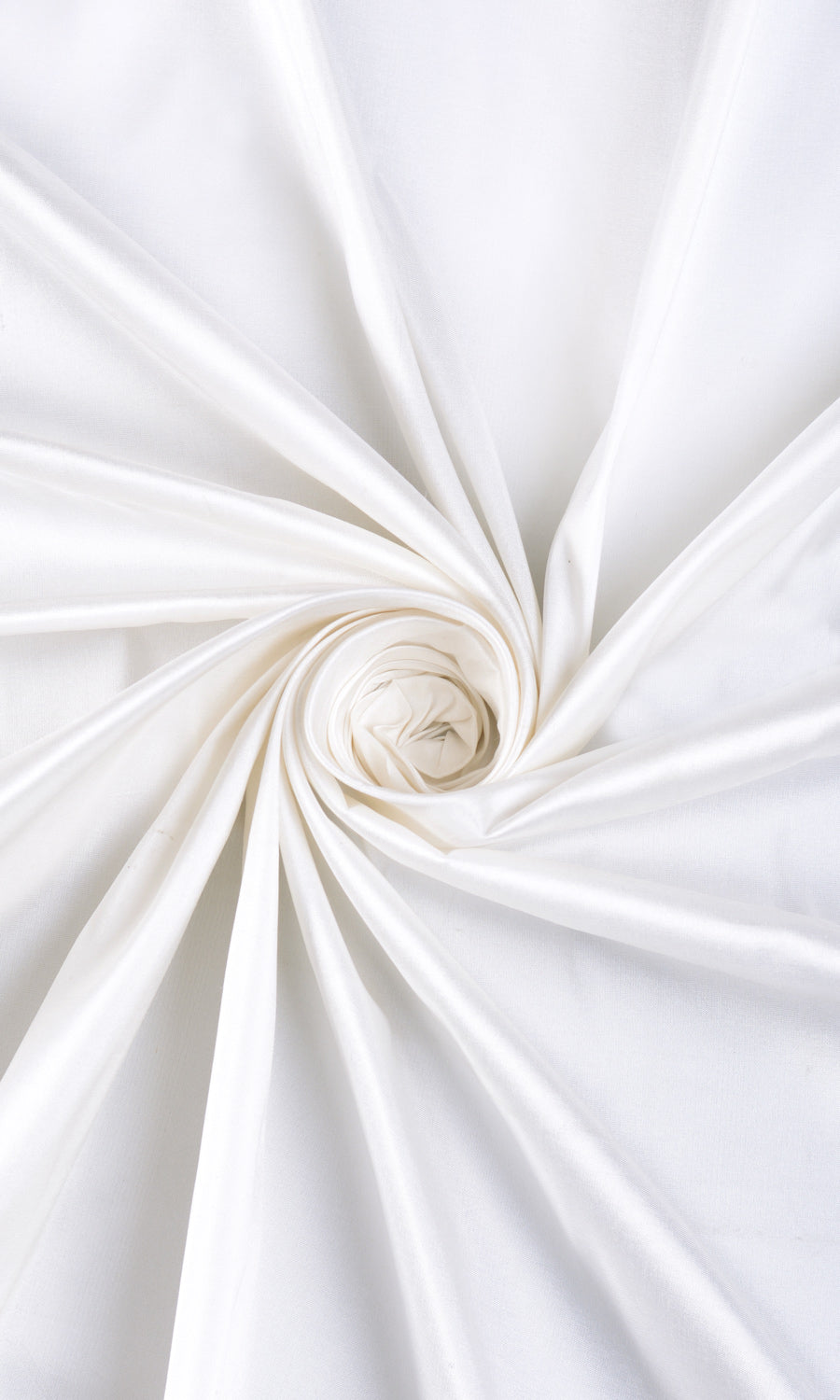 Shantung Silk Curtain Panels (White)