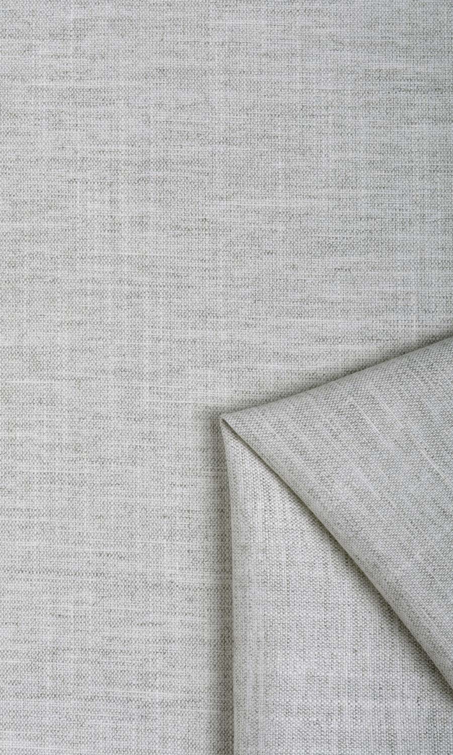 Plain Linen Textured Curtains / Drapes / Window Drapery Panels (Smoke White)