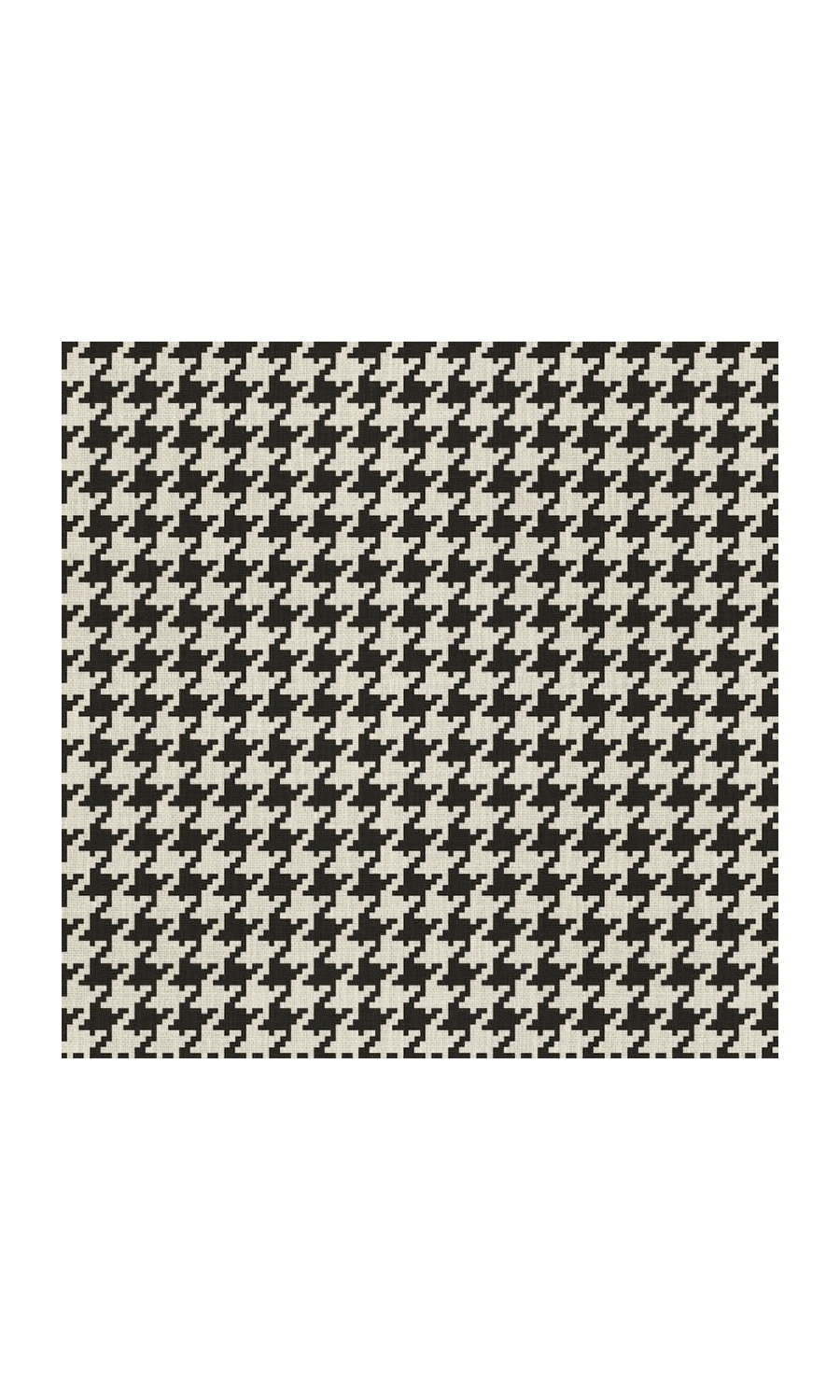 Geo-Print Free Fabric Material Sample (Black/ Ivory)
