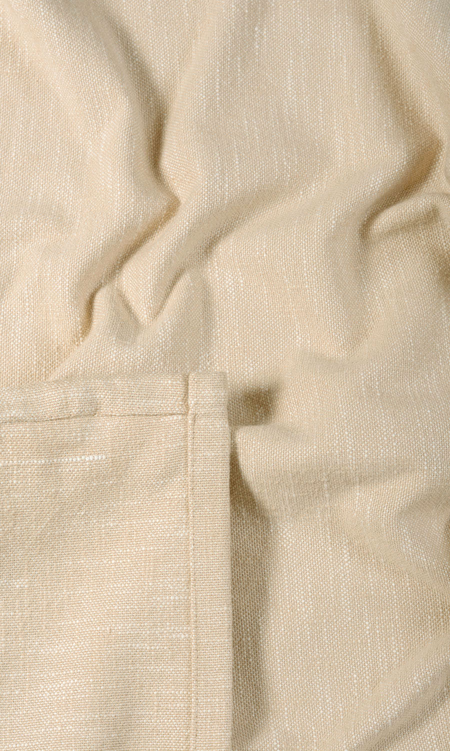 Plain Cotton Made-to-Measure Curtains (Beige)