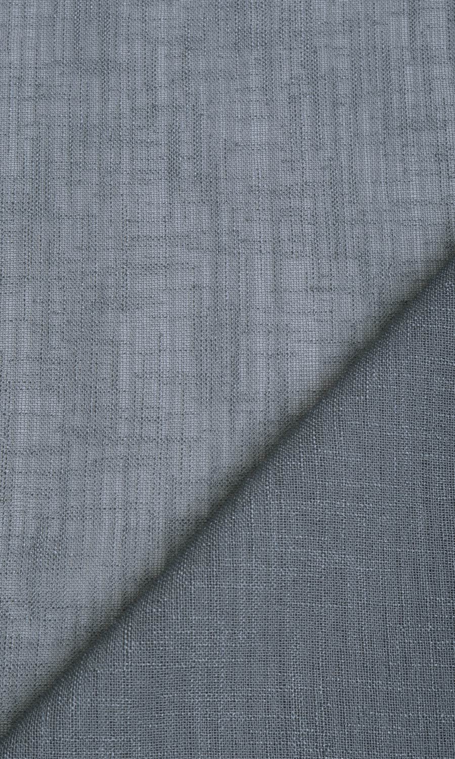 Linen Textured Sheer Home Textile Fabric Material By the Metre (Grey)