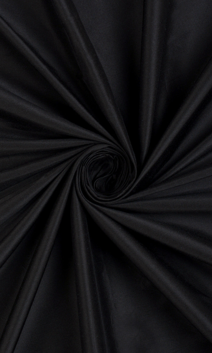 Shantung Silk Curtain Panels (Black)
