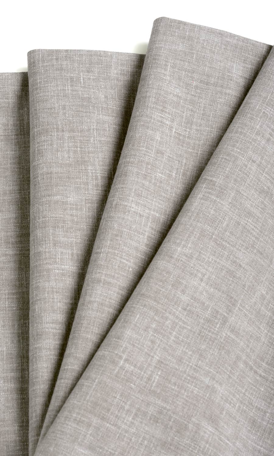 Poly-Cotton Blend Window Treatments Fabric By the Metre (Warm Grey)