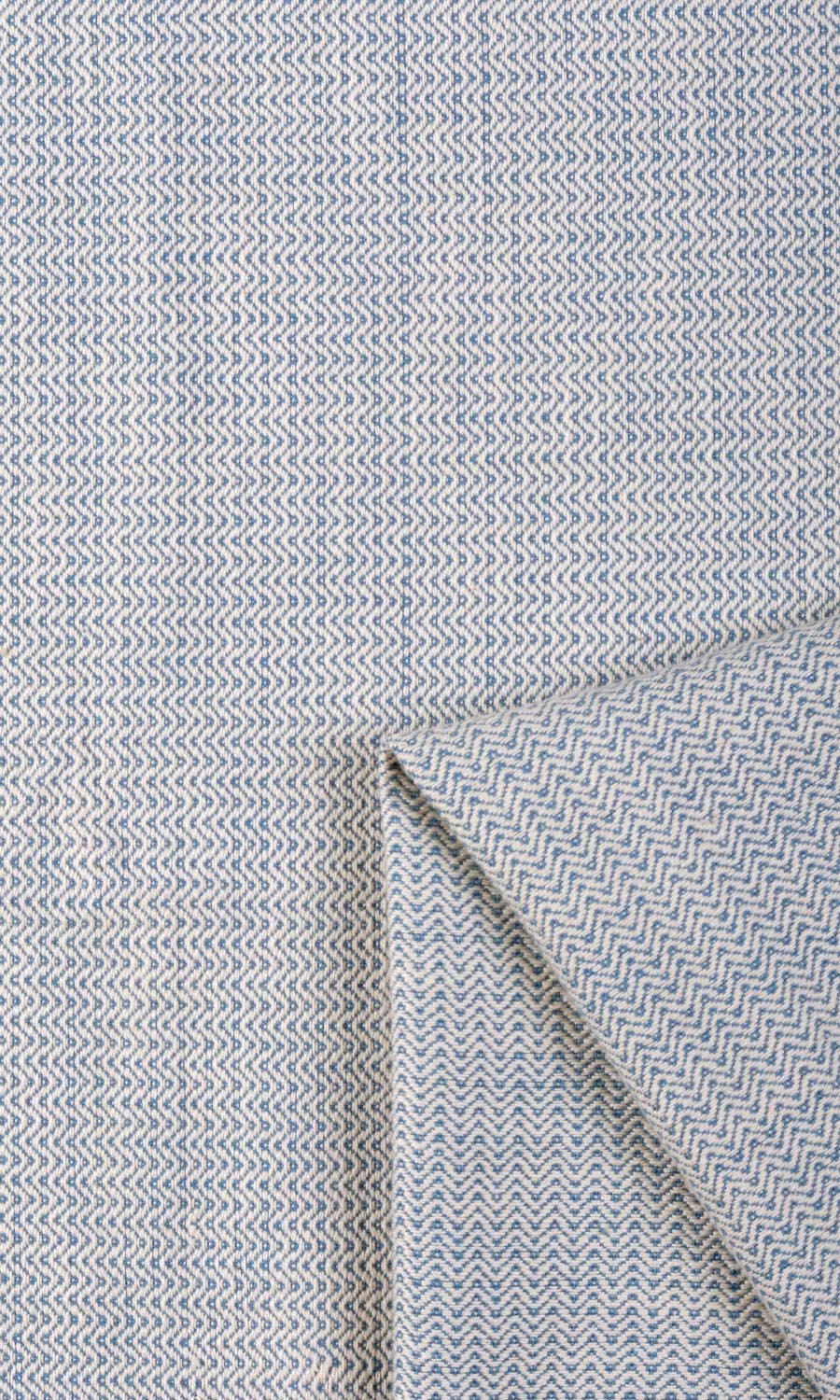 Textured  Fabric Material By the Metre (Blue)