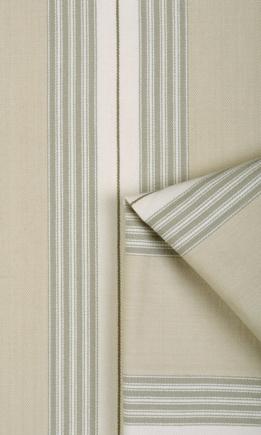 Cotton Home Textile Fabric Material By the Metre (Beige/ White)