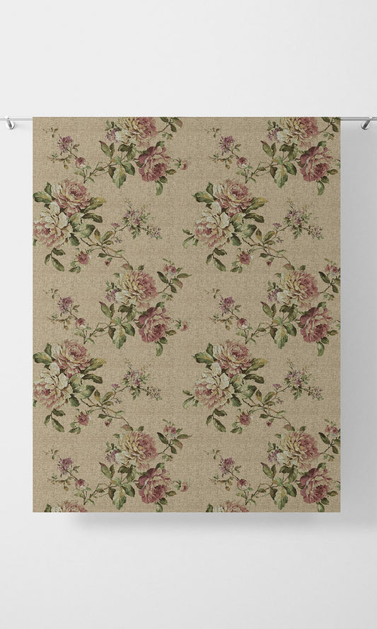 Custom Size Floral Print Curtains