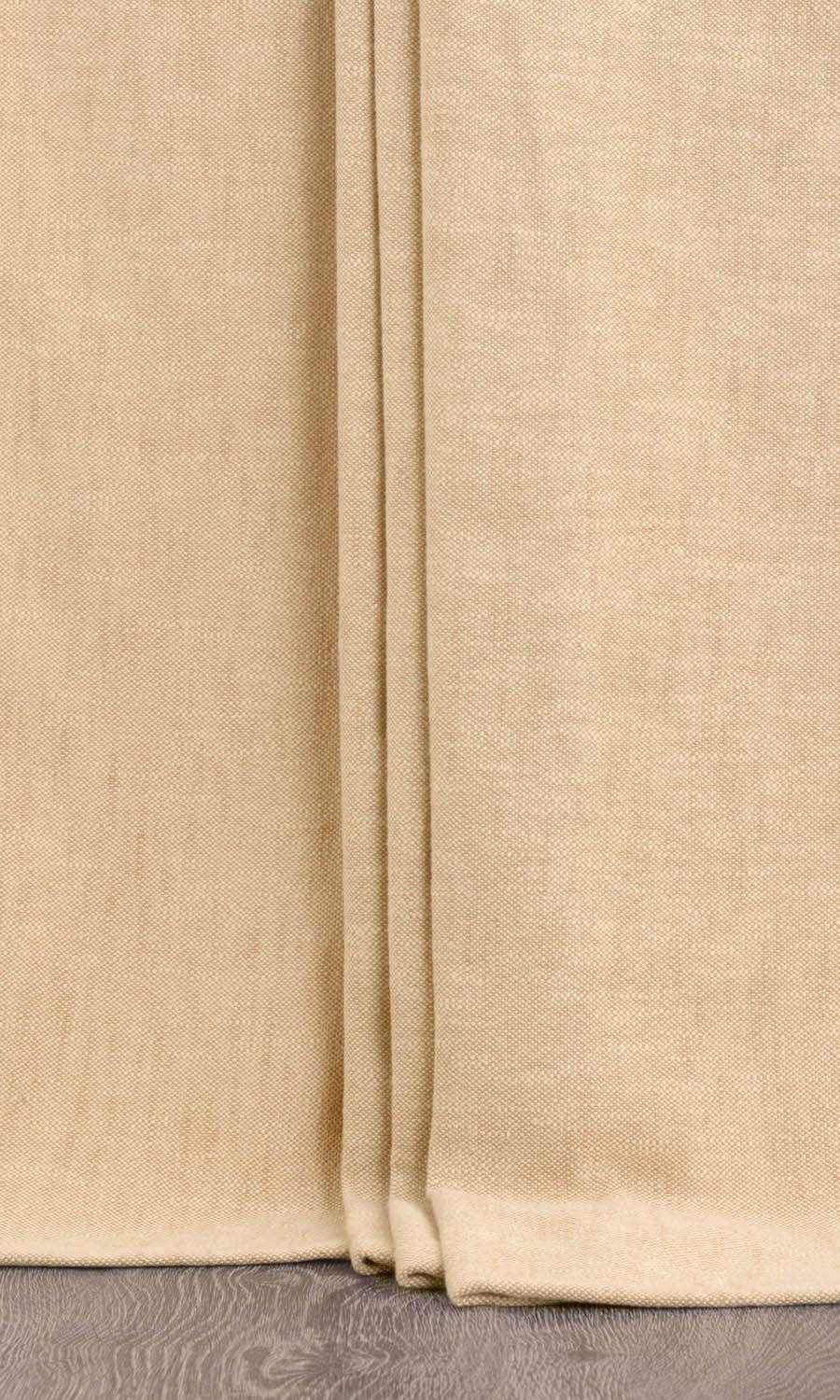 Plain Cotton Window Treatments Fabric By the Metre (Pale Beige/ Tan Brown)