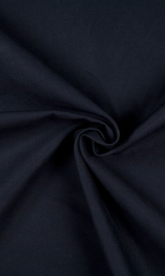 Navy Blue Custom Cotton Curtains Image