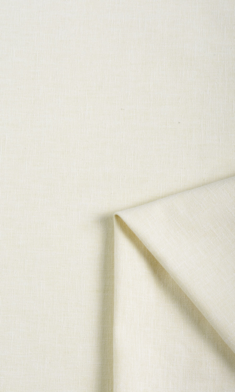 Linen Texture Home Textile Fabric Material By the Metre (Ivory)