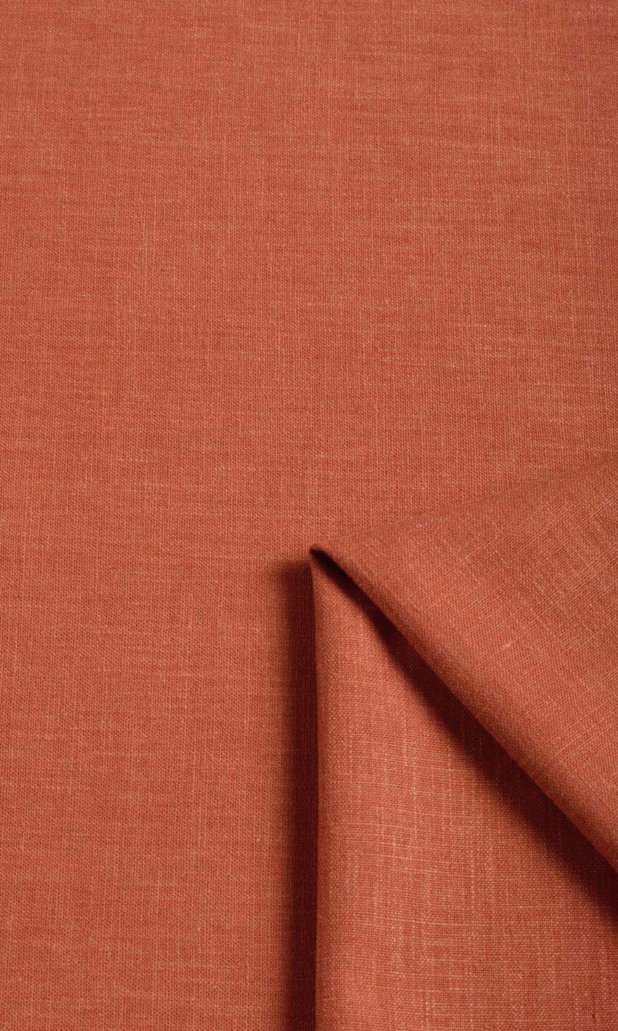 Poly-Cotton Blend Home Textile Fabric Material By the Metre (Orange-Red)
