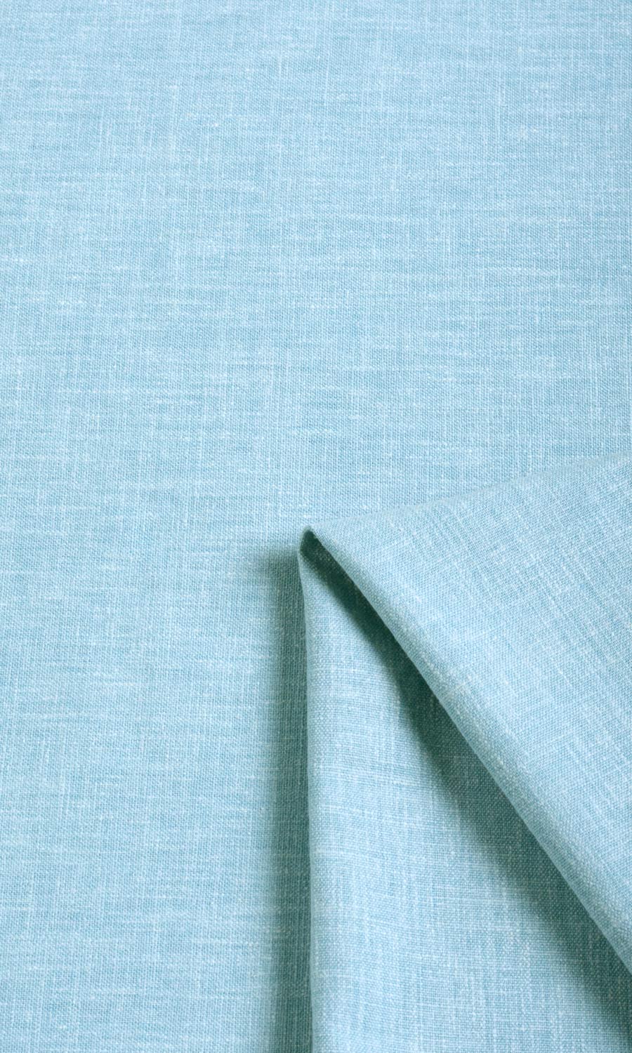 Poly-Cotton Blend Fabric Material By the Metre (Aqua Blue)