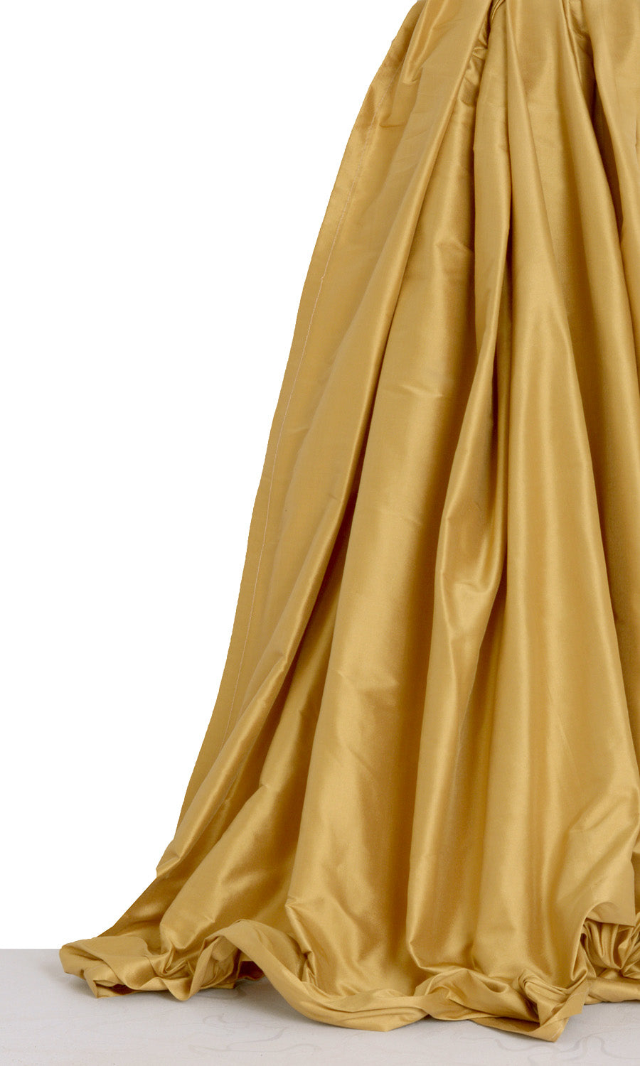 Shantung Silk Drapes for Living, Bedroom, Kitchen, Bathroom (Ochre/ Burnt Yellow)