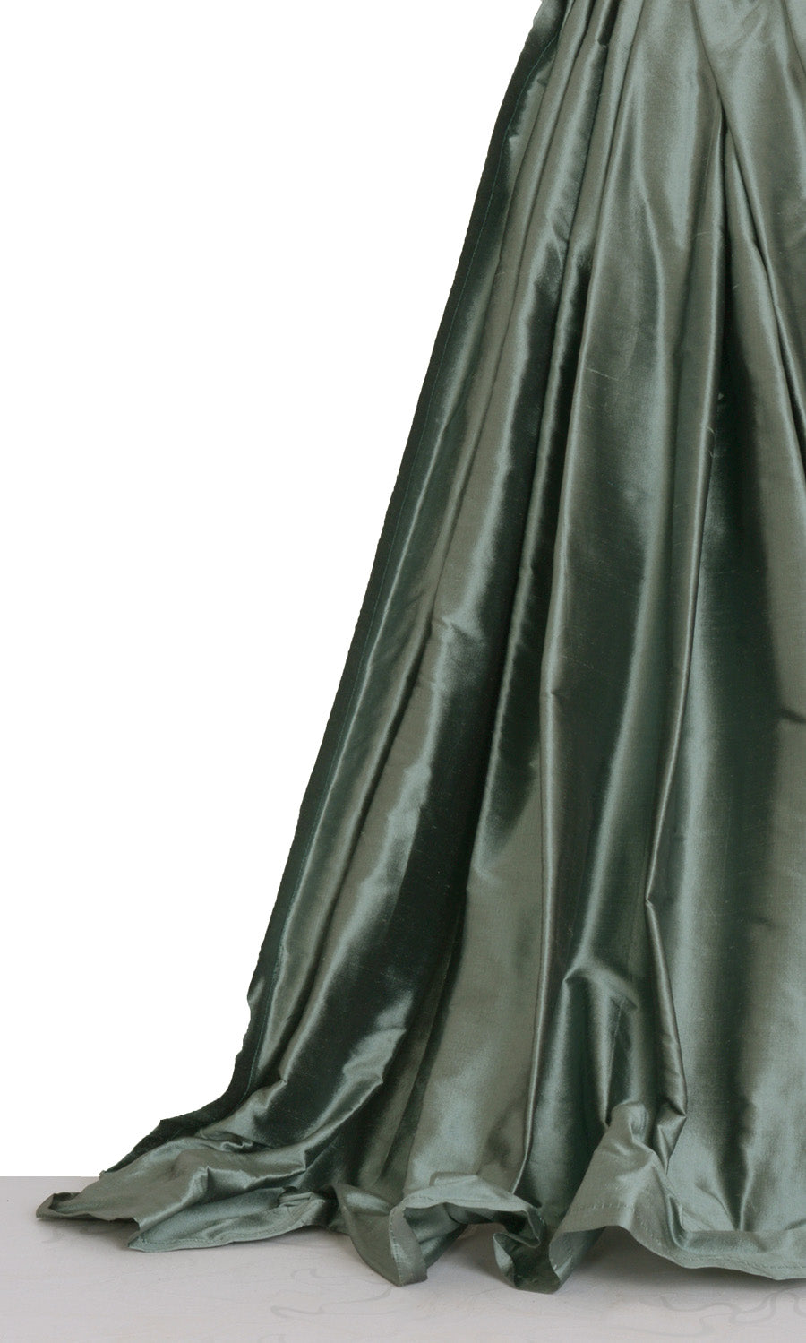 Shantung Silk Window Treatments Fabric Sample (Ocean/ Teal Blue)