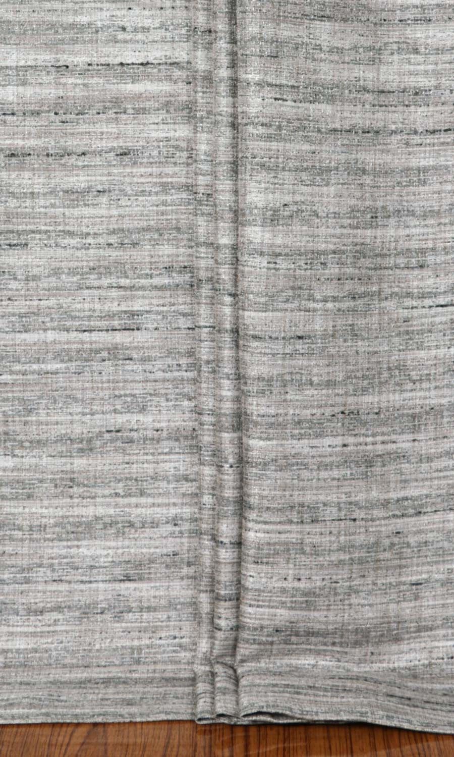 Faux Silk Textured Window Treatments Fabric By the Metre (Grey)