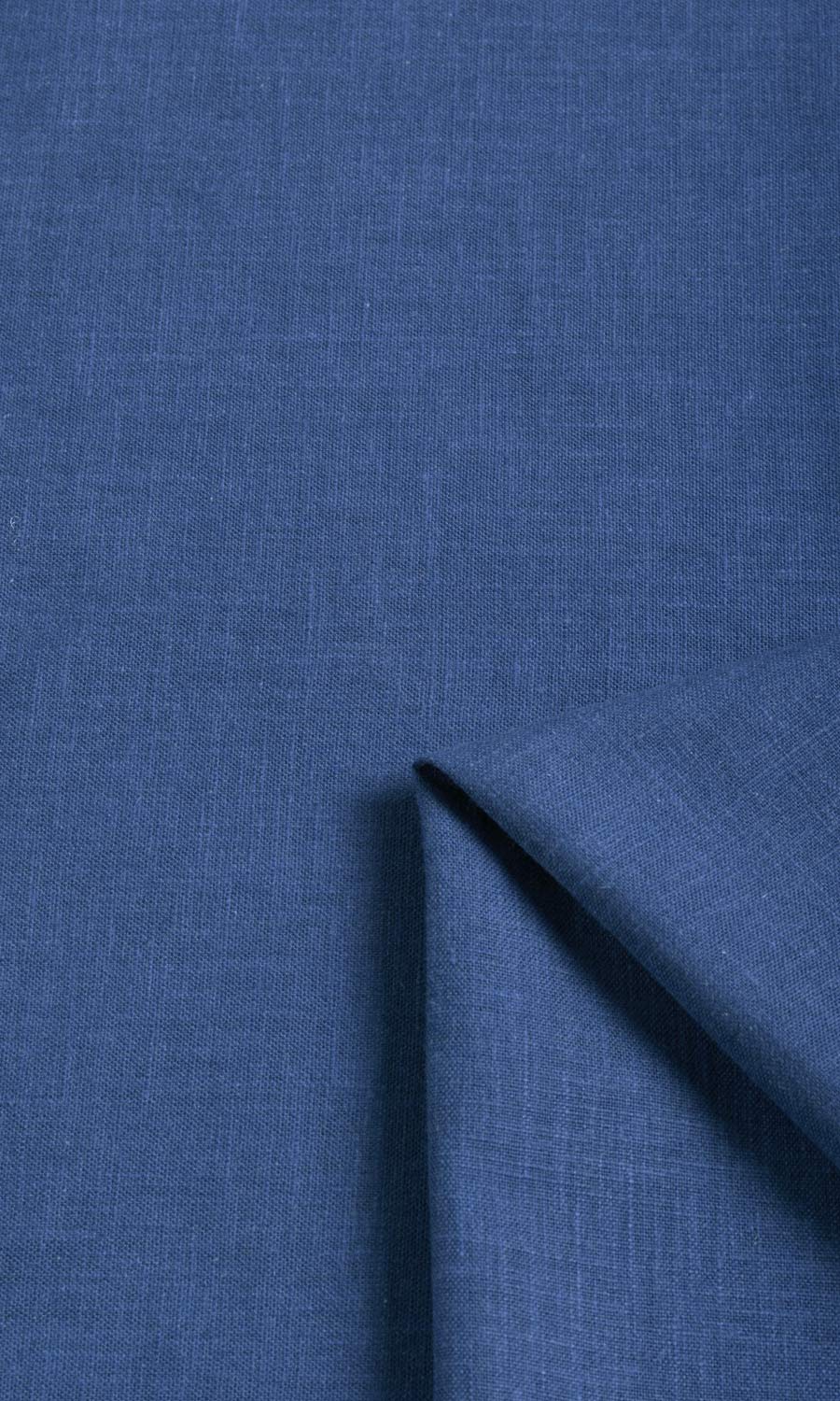 Poly-Cotton Blend Fabric Material By the Metre (Cobalt)
