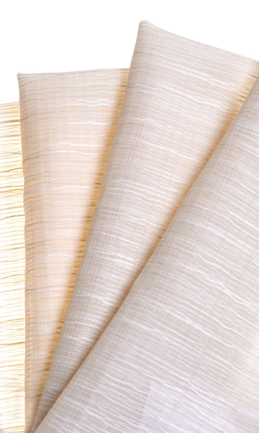 Sheer Home Textile Fabric Material Sample (Warm Ivory)