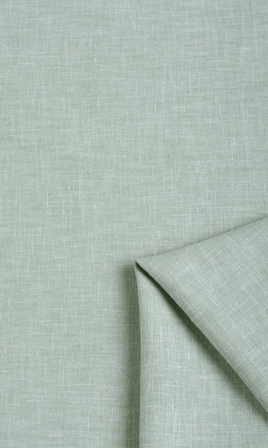 Poly-Cotton Blend Fabric Material By the Metre (Mint Blue/ Green)