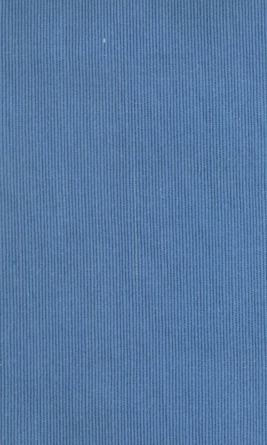 Plain Blue Custom Cotton Curtains Image