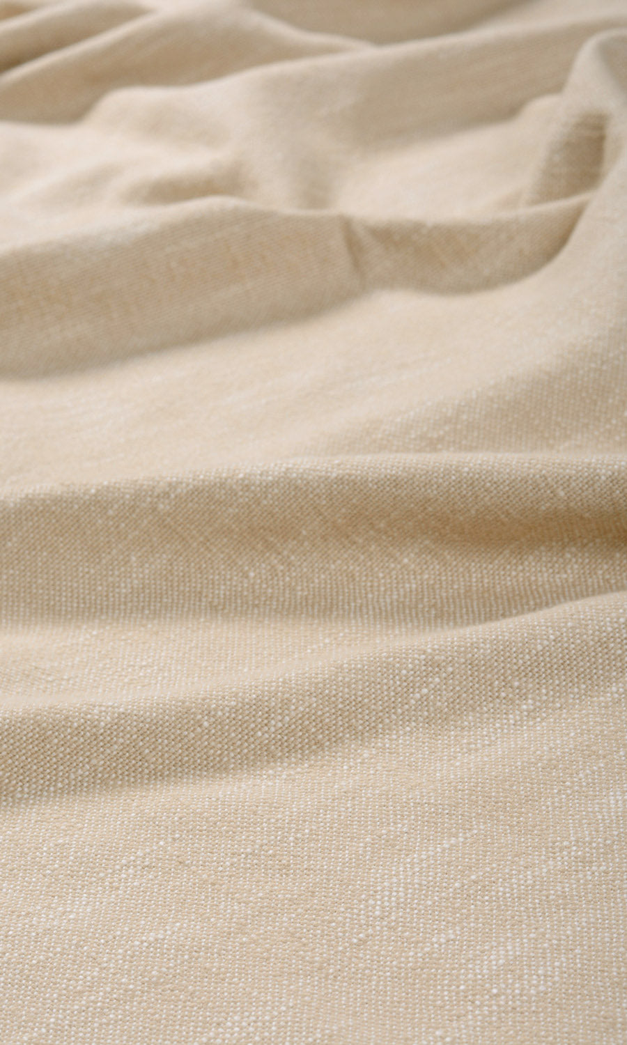 Plain Cotton Any Size Style Curtains (Beige)