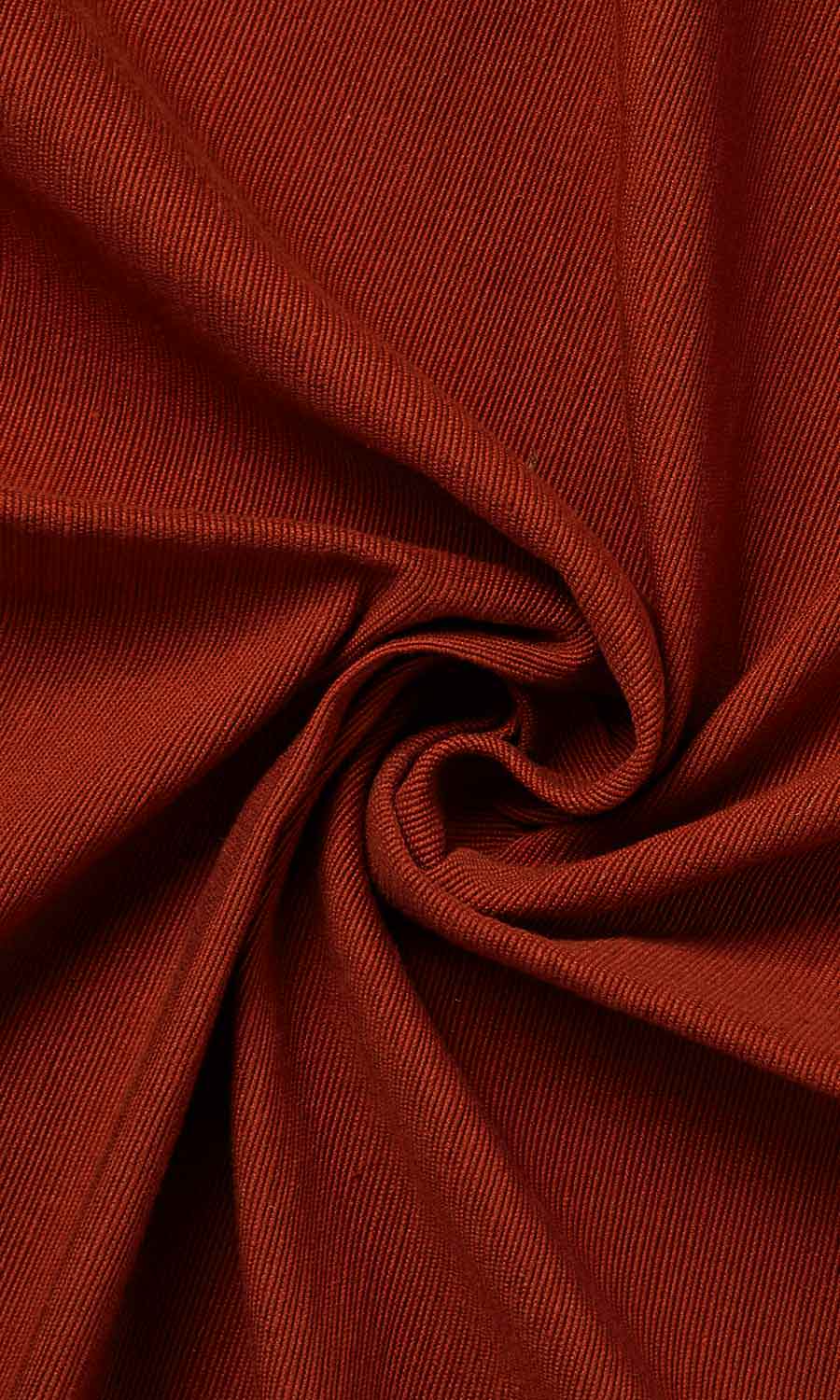 Cotton Pinch Pleat, Rod Pocket, Eyelet Curtains (Copper Orange)