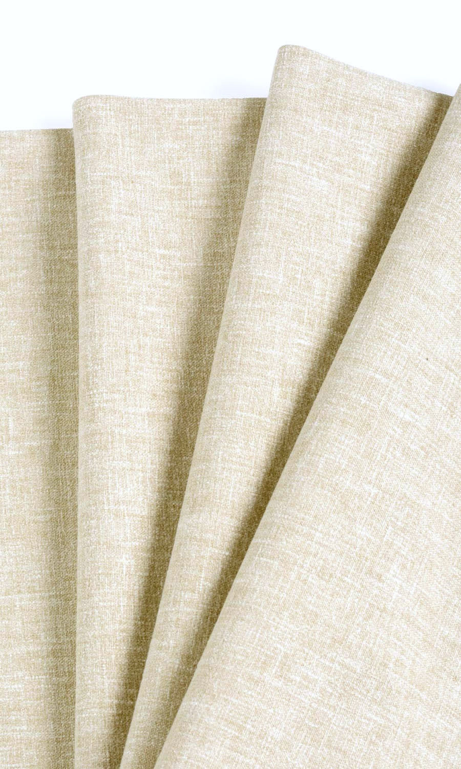 Linen Texture Fabric Material By the Metre (Oatmeal Beige)