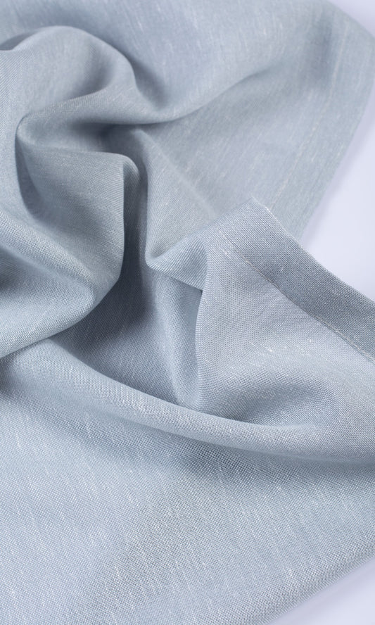 Plain Sheer Drapery (Periwinkle Gray)