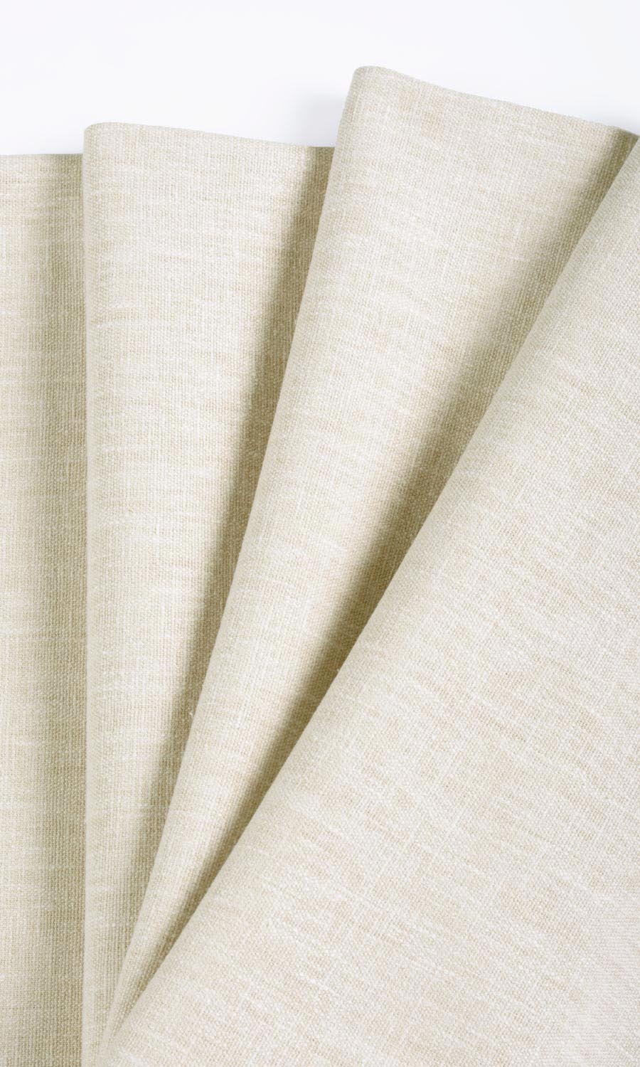 Plain Window Treatments Fabric By the Metre (Warm Ivory/ Pale Beige)