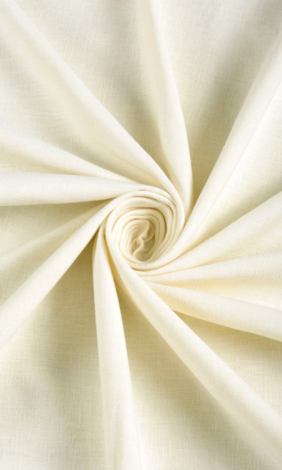 Linen Texture Window Treatments Fabric By the Metre (Ivory)