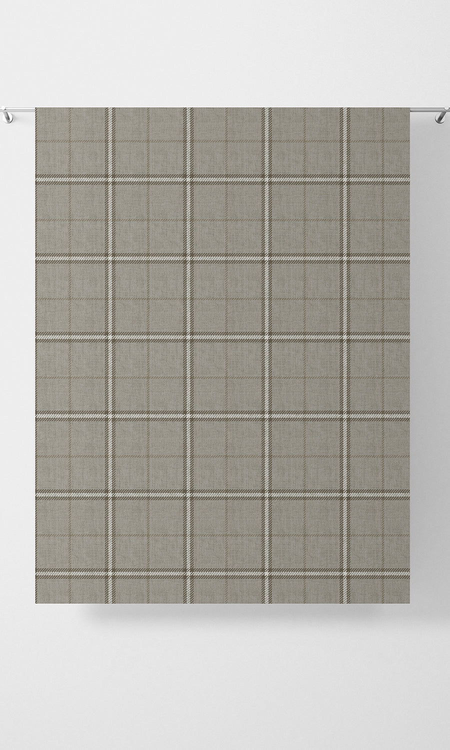 Striped Home Textile Fabric Material Sample (Warm Grey/ Beige)